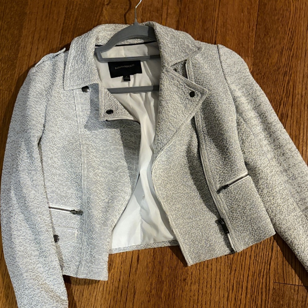 Banana Republic Light Gray Women's Blazer